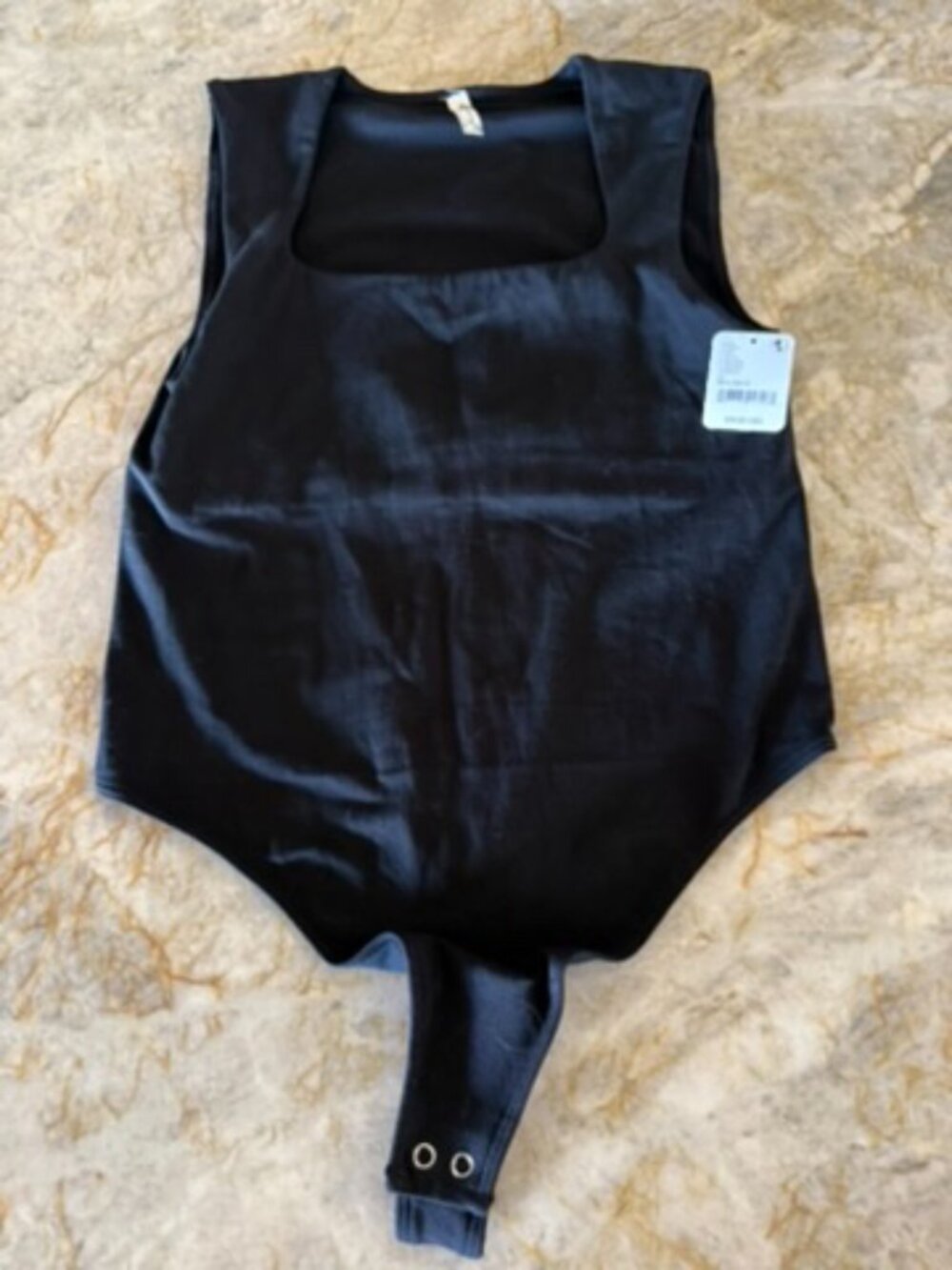 Free People Black Sleeveless Bodysuit NWT Size M - Picture 2 of 7